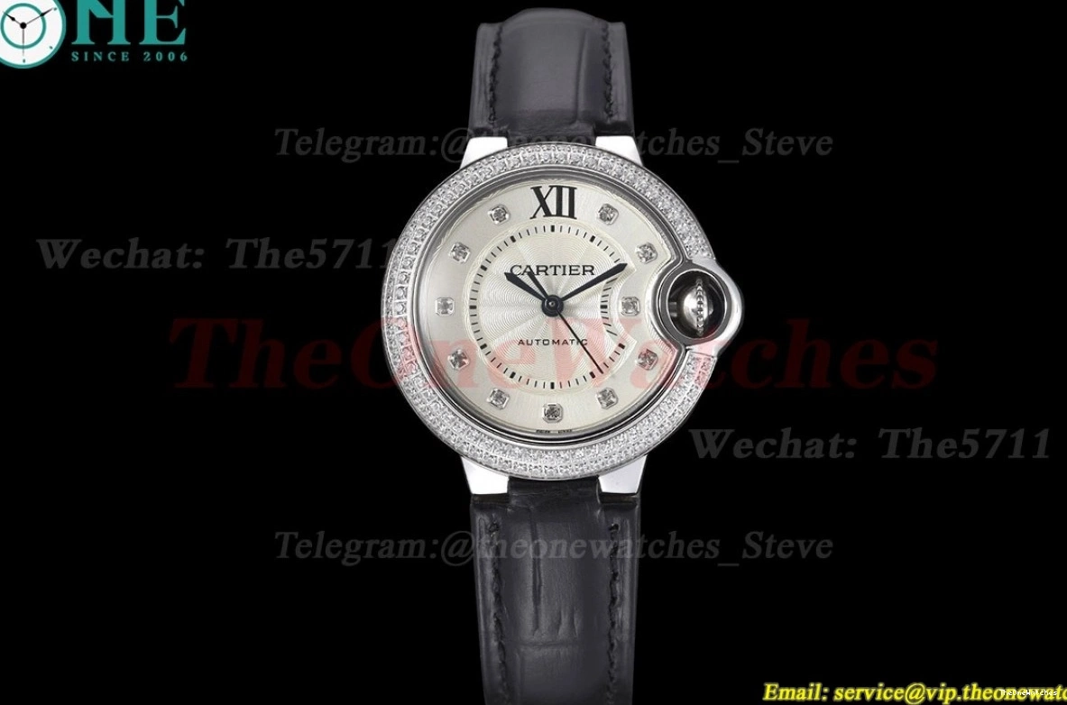 LE Dia Cartier SS NH05 GDF White De Dia 33mm Bleu Ballon 0122